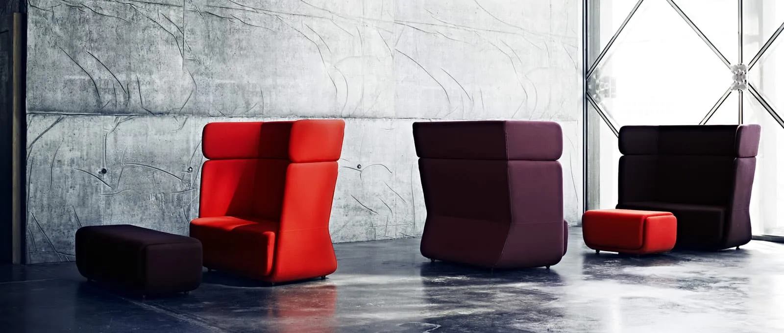 BASKET Sofa von Softline ist das ideale Möbelstück für einen stilvollen Empfangsbereich