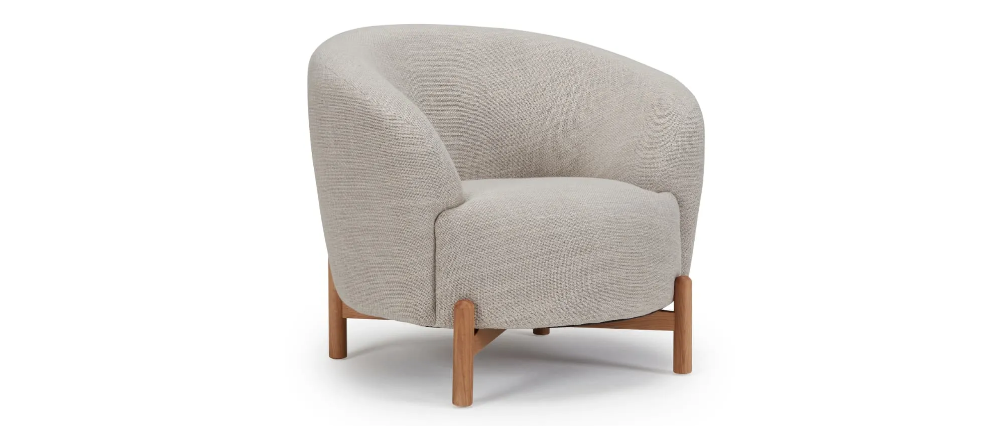 ESPOO Designer Sessel, Cocktailsessel mit Polsterarmlehnen