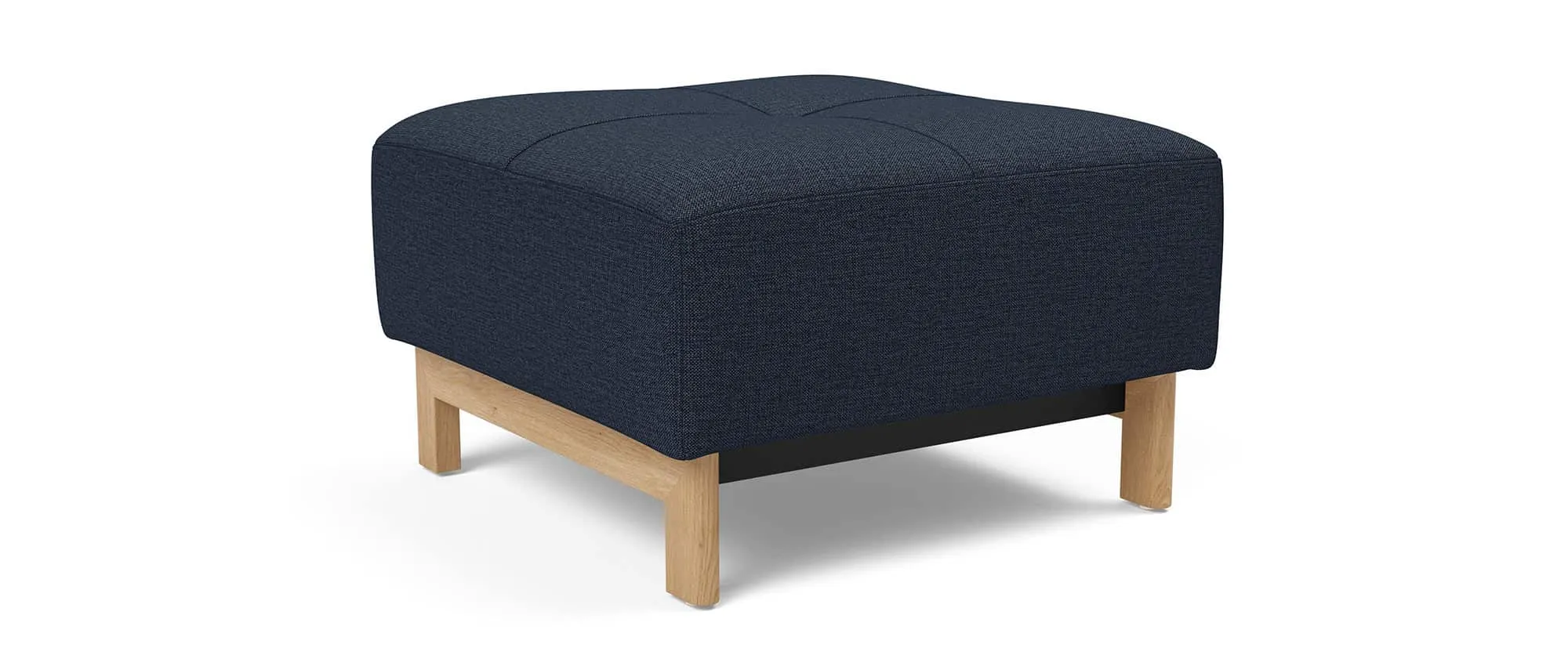 Der skandinavische Beistellhocker PYXIS DELUXE EXCESS von Innovation im Stoff Mixed Dance Blue (528)