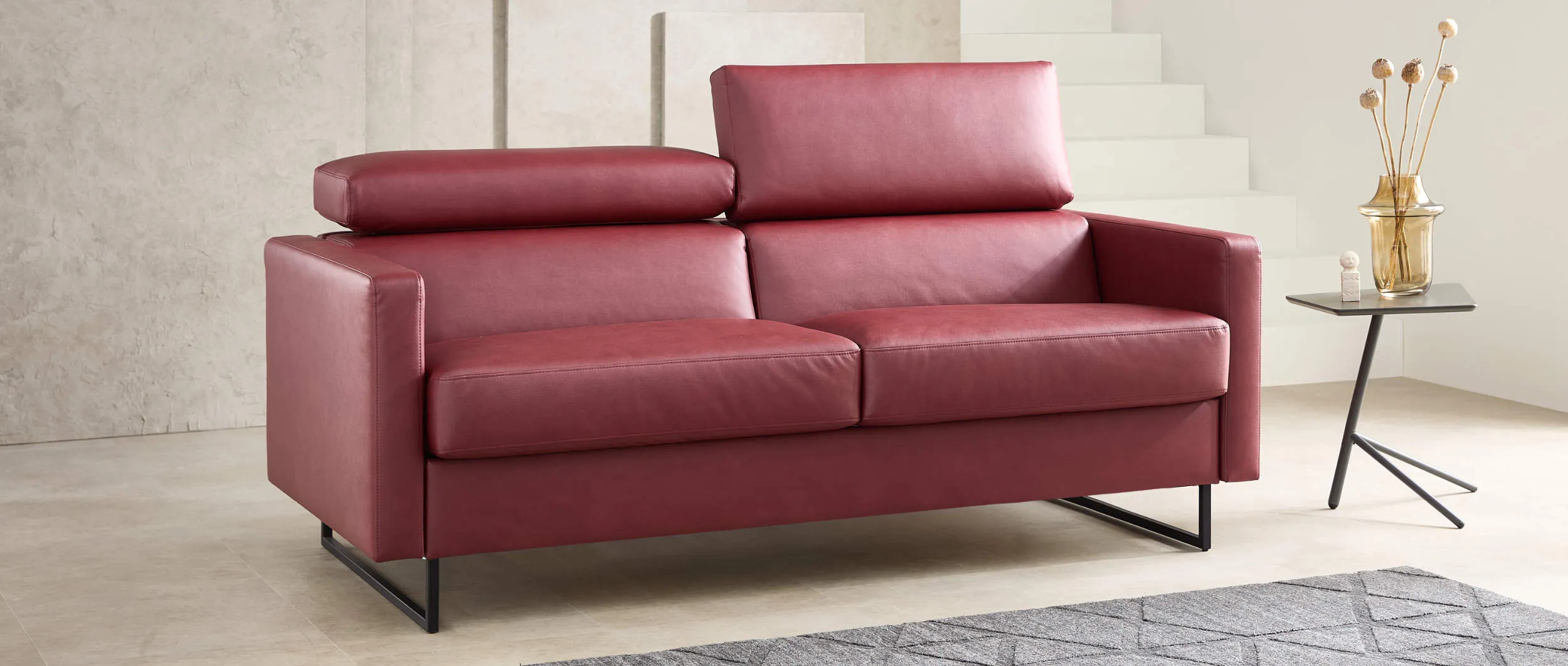 NÜRNBERG DELUXE Schlafsofa mit verstellbarem Kopfteil