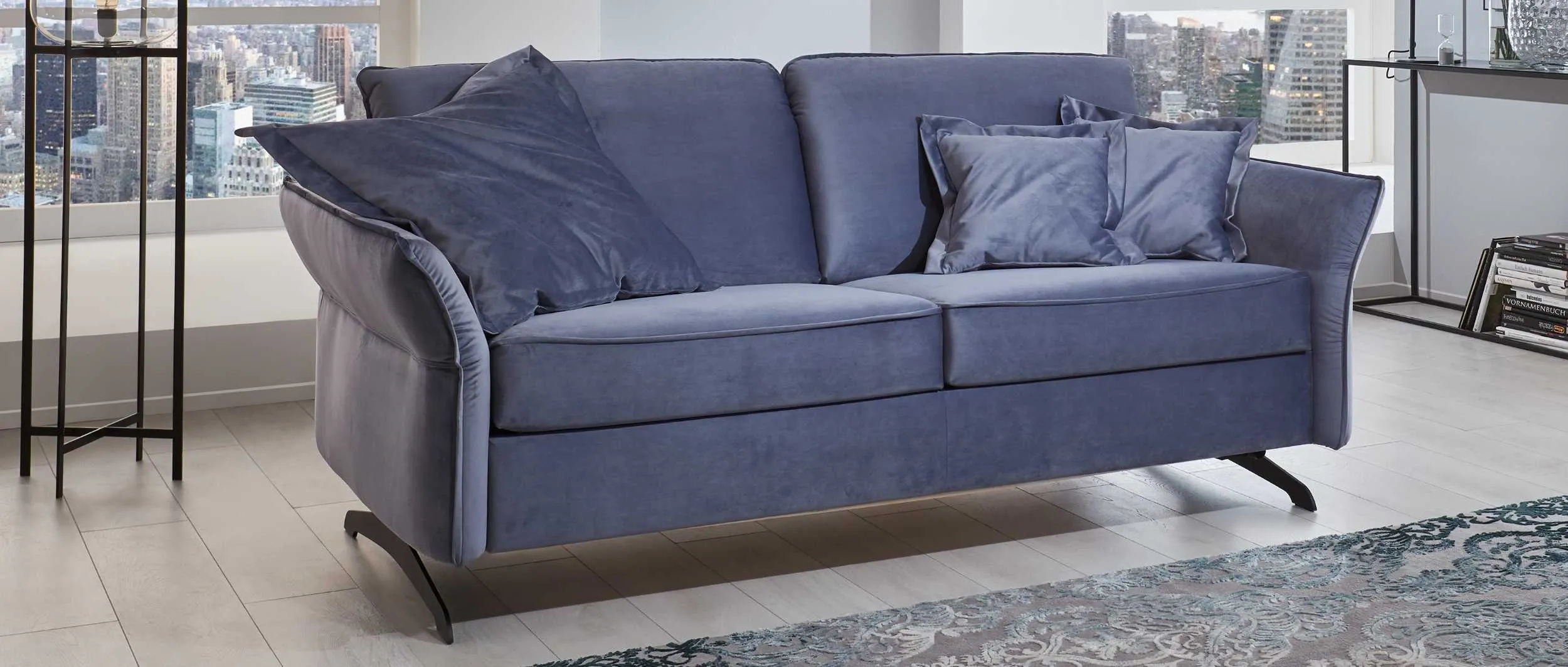 Schlafsofa mit Matratze und Lattenrost