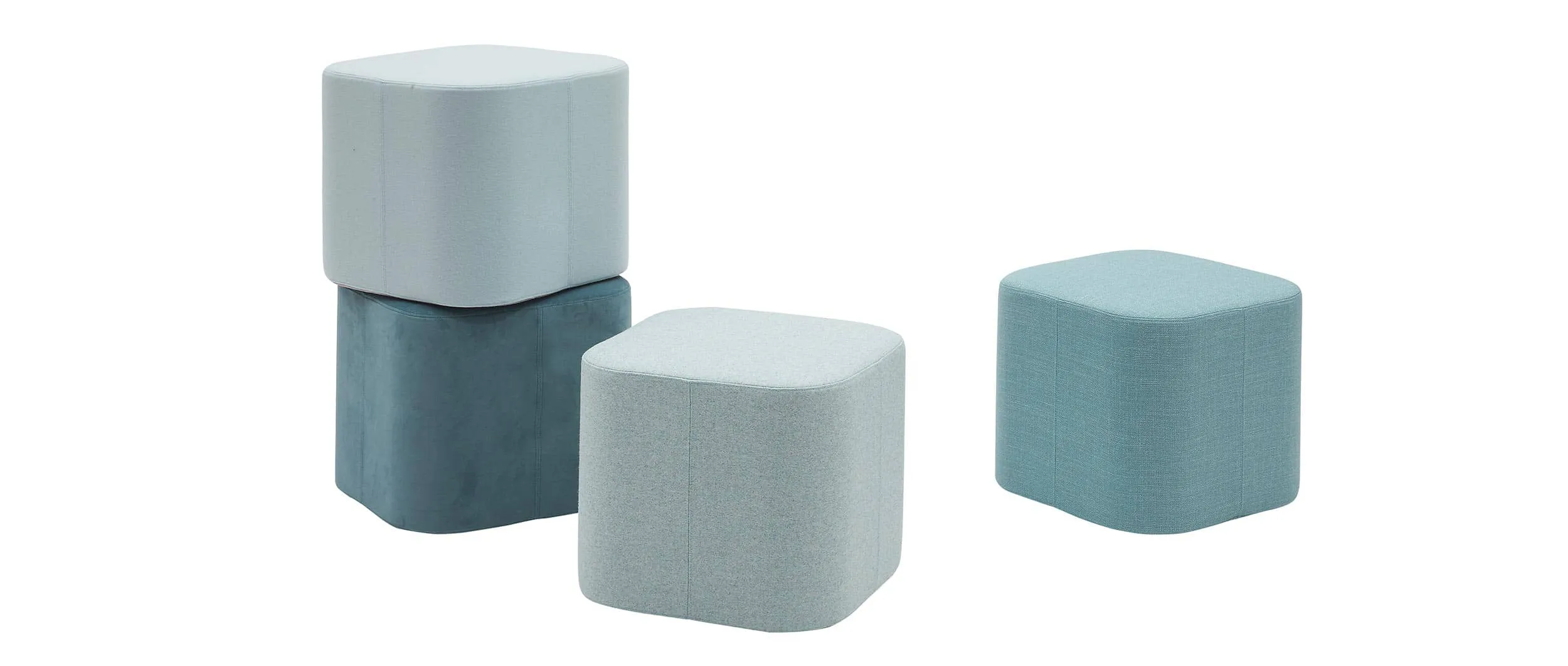 Der Softline SOFTSQUARE Sitzhocker ist in allen Stoffen und Farben von Softline bei uns erhältlich