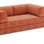 Das COZYPAD Schlafsofa von Innovation im Stoff Esina Rust Orange (412)