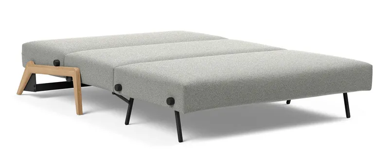 Ausgeklappt bietet das CUBED DELUXE Schlafsofa eine Liegefläche von ca. 140x200 cm - Gästebett für bis zu 2 Person