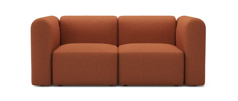 Das Tenksom RUND Modulsofa als 2-Sitzer und mit hohen Armlehnen