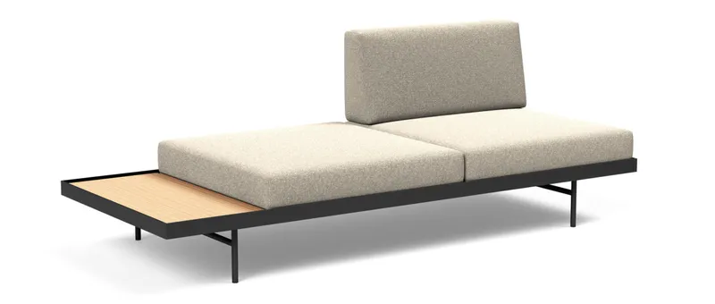 Das PURI Daybed von Innovation im Standardstoff Bouclé Beige (539) - die Bezüge sind abnehmbar