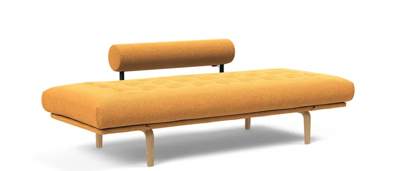 ROLLO Daybed mit einer Liegefläche von ca. 80x200 cm - Stoff Bouclé Ochre (536)