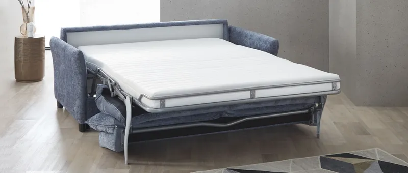ROSTOCK DELUXE Schlafsofa mit extra langer Matratze und Bett in ca. 120x208 / 140x208 / 160x208 cm