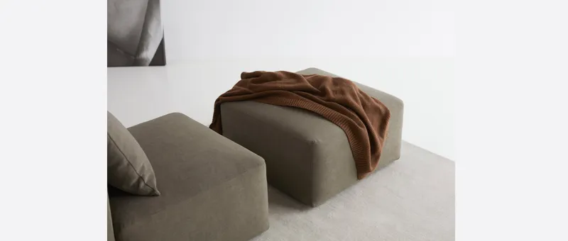 Der RUND Hocker von Tenksom ist die ideale Ergänzung zu allen Modellen der RUND Serie