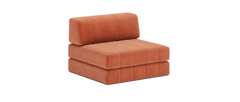 Der COZYPAD Schlafsessel von Innovation im Stoff Esina Rust Orange (412)