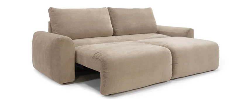 Ohne Rückenkissen verfügt das NORUM Schlafsofa von Innovation über eine Liegefläche von ca. 140x200 cm