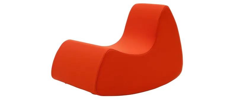 Der GRAND PRIX Sessel von Softline im Wollstoff Filz - Mandarin (624)