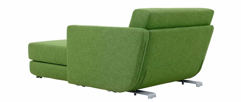 Die Armlehne der Chaiselongue kann links oder rechts montiert werden