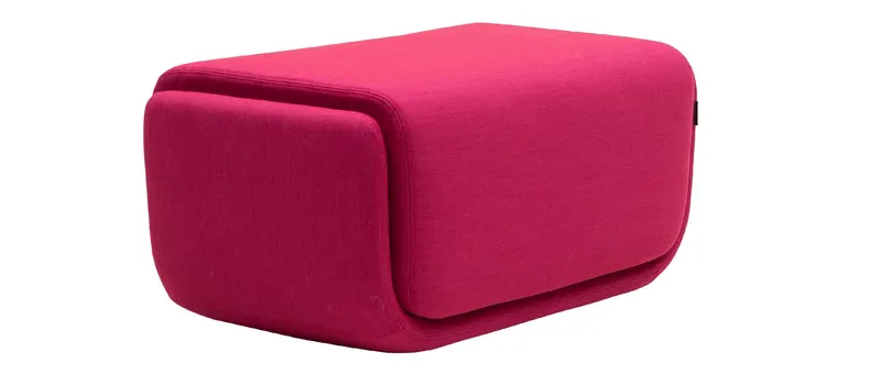 Der kleine BASKET Hocker von Softline - ca. L 84 cm, T 50 cm, H 42 cm