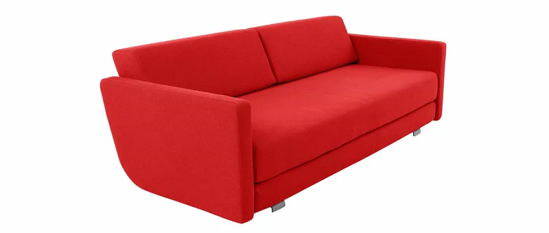 Nimmt man die Kissen beiseite, findet auf dem LOUNGE PLUS Sofa bereits eine Person Platz (Liegefläche ca. 85x198 cm)