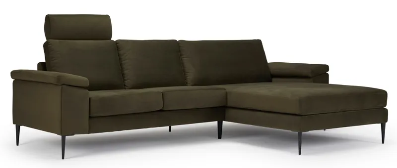 Die VISBY Kopfstütze oval lässt sich direkt im Set mit dem TRELLEBORG oder (wie hier zu sehen) dem TRONDHEIM Designer Sofa im Shop bestellen