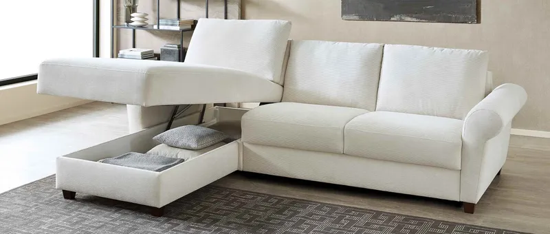 Für mehr Stauraum können Sie das Eckschlafsofa FREIBURG DELUXE wählen