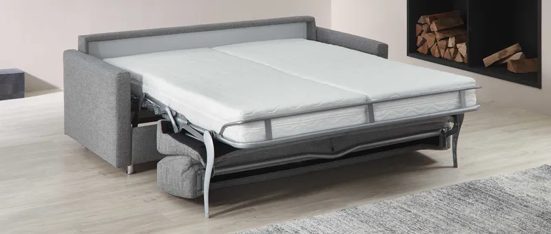 POTSDAM DELUXE Bettsofa mit 160x200 cm und 180x200 cm Liegefläche als Gästebett für 2 Personen
