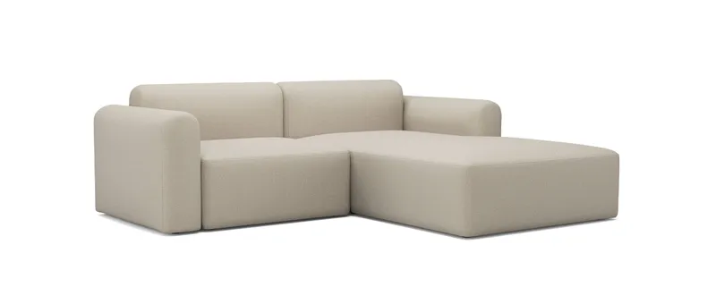 Das Tenksom RUND Ecksofa mit Longchair auf der rechten Seite