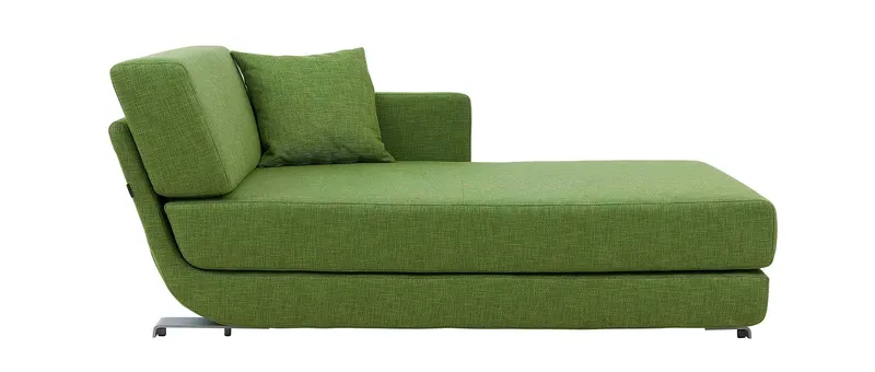 Bei der LOUNGE PLUS Chaiselongue ist das Rückenkissen und die Armlehne immer im Lieferumfang enthalten