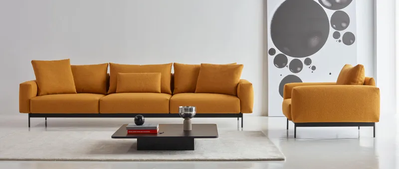 Modulsofa ARTHON von Tenksom im Stoff Cura Apricot (767)