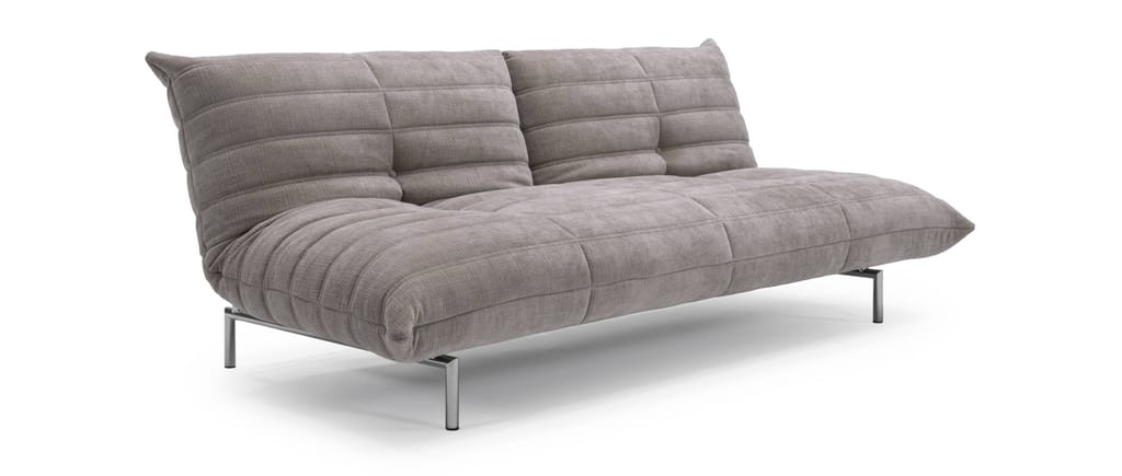 Das MIKUNJO Schlafsofa von Innovation im regulären Stoff Esina Truffle (418)