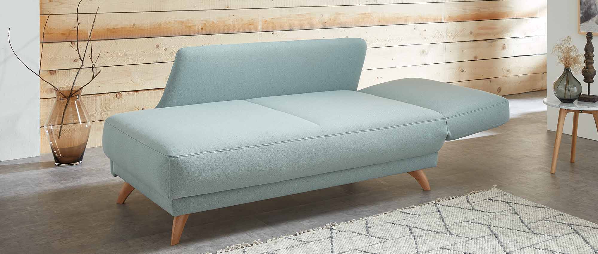 Das HUSUM DELUXE Schlafsofa ist ein Gästebett für eine Person (Liegefläche ca. 80x200 cm)