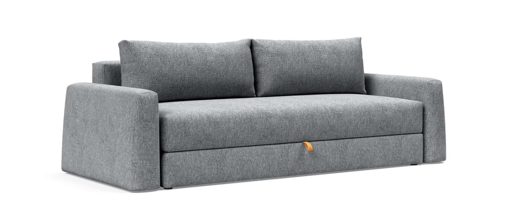 Das CONE Schlafsofa mit Armlehnen von Innovation im Stoff Twist Granite (565)