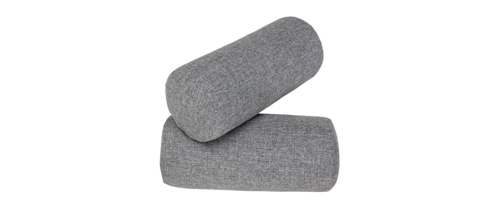 Roll Kissen von Innovation im Stoff Twist Granit (565)