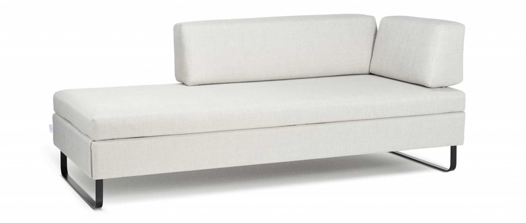 Das DOPPIO Schlafsofa von Swiss Plus gibt es auch mit einer größeren Stoff- und Lederauswahl (längere Lieferzeit)