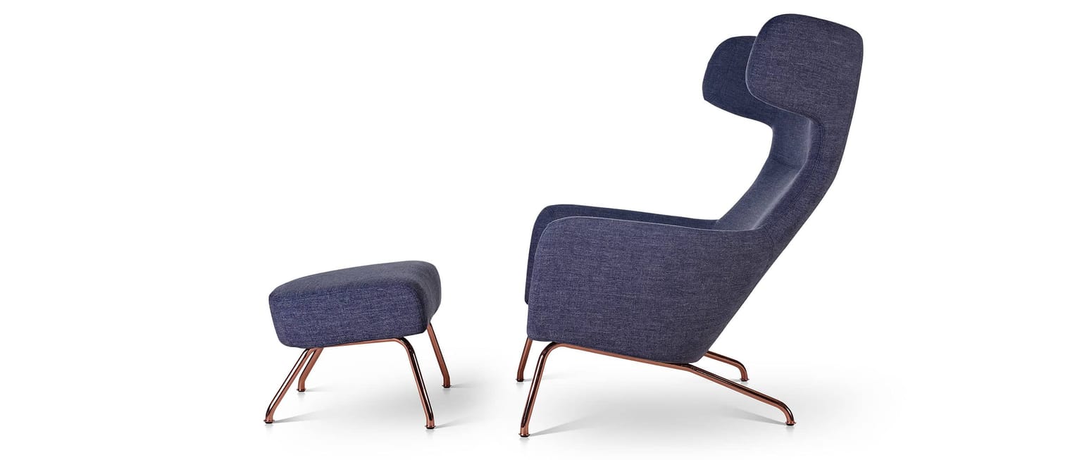 Mit passendem HAVANA Hocker wird der HAVANA Sessel noch gemütlicher