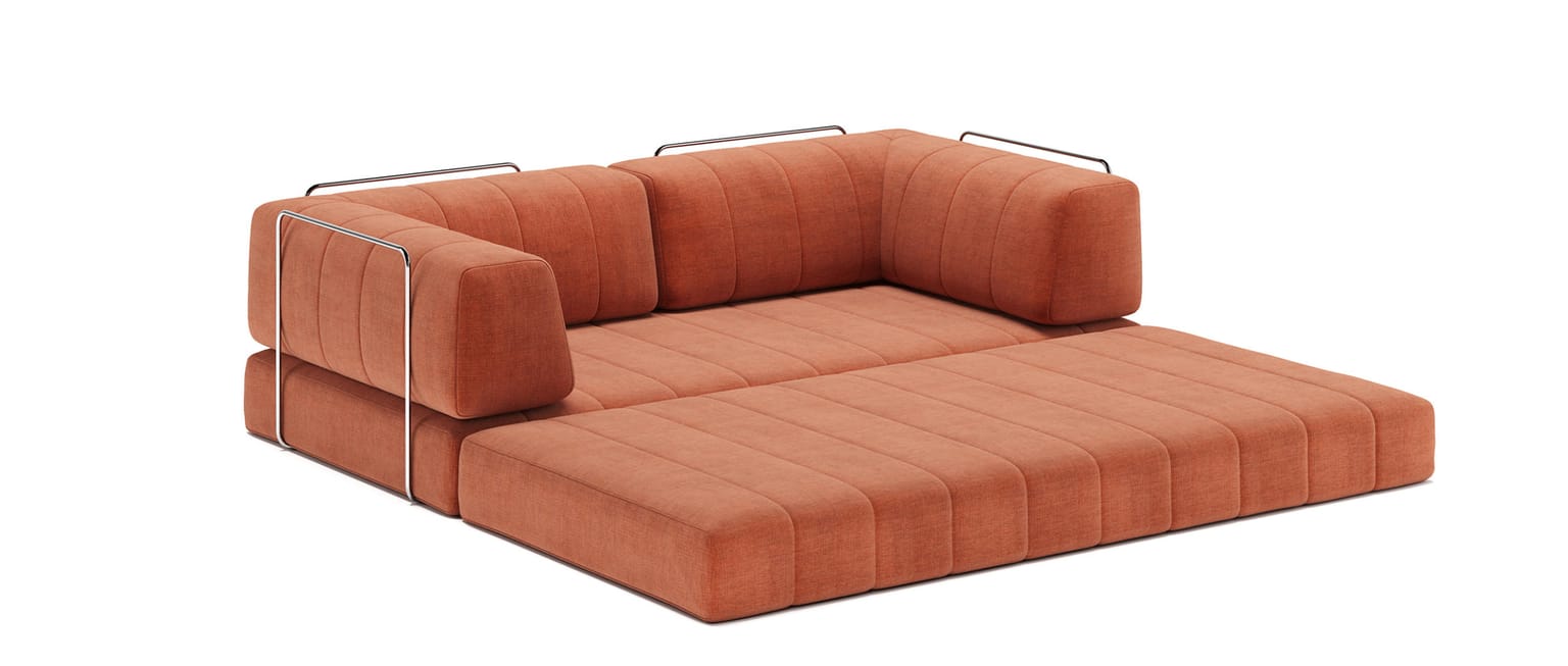 Das Innovation COZYPAD Schlafsofa bietet eine großzügige Liegefläche von ca. 200x200 cm