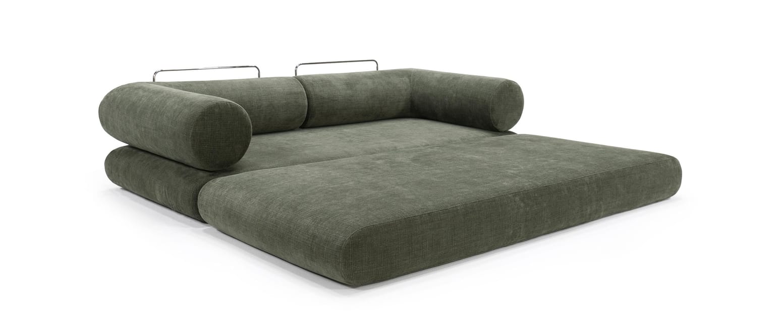 Als Doppelbett (180x200 cm) oder als zwei Einzelbetten je 90x200 cm nutzbar