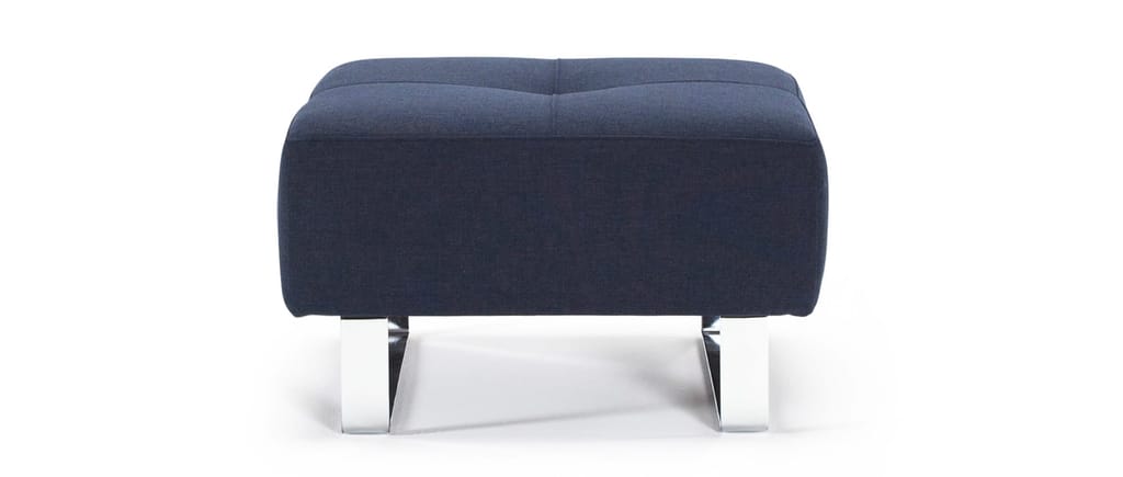 Der CASSIUS-, SUPREMAX DELUXE EXCESS Hocker im Stoff Mixed Dance Blue (528)