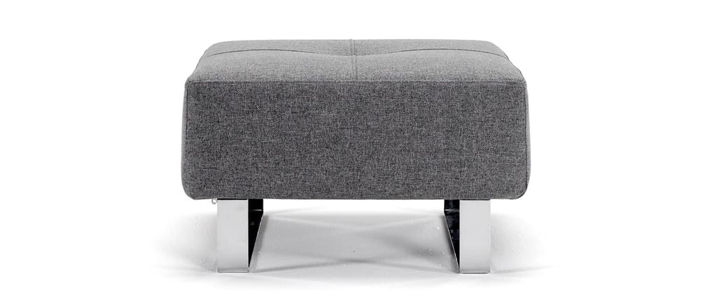 Der CASSIUS-, SUPREMAX DELUXE EXCESS Hocker von Innovation im Stoff Twist Charcoal (563)