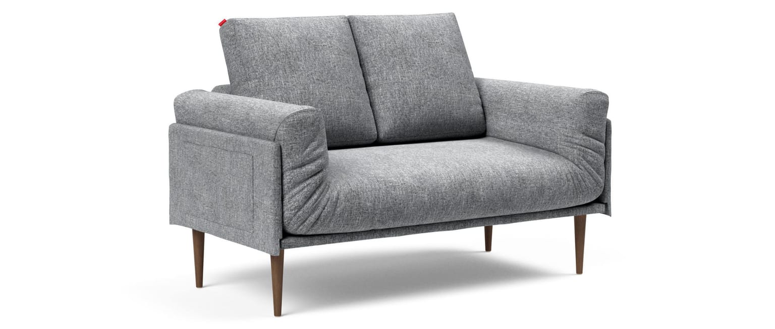 Rollo Klappsofa von Innovation hat beidseitig klappbare Armlehnen