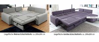 Vorschau: FRANKFURT DELUXE Eckschlafsofa von sofaplus