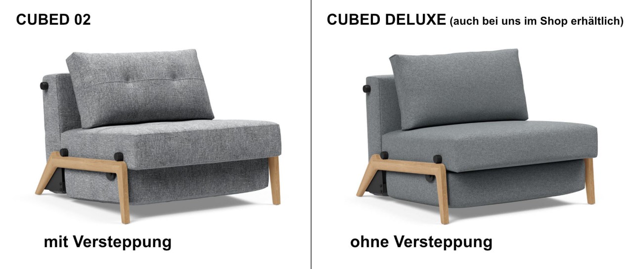 CUBED 02 Klappsessel 90x200 cm von Innovation in diversen Stoffen