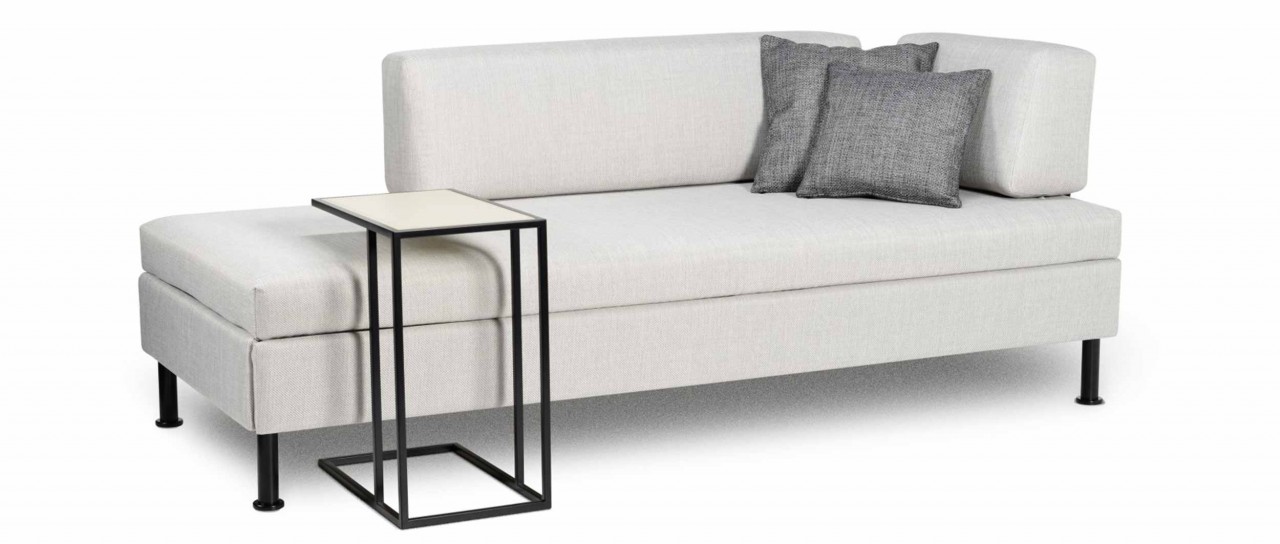 SINGOLO Schlafsofa, Einzelliege mit Bettkasten von Swiss Plus