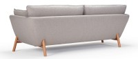 Vorschau: HALDEN 3-Sitzer Designer Sofa mit Polsterarmlehnen und Holz- oder Metallfüßen