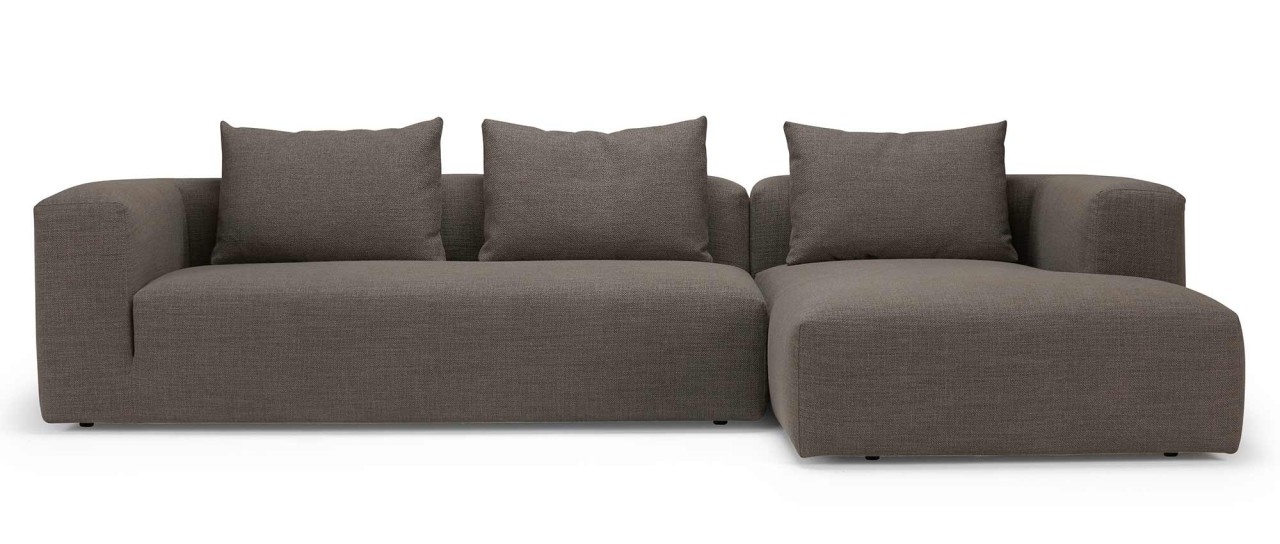 AALBORG Ecksofa mit Longchair und breiten Armlehnen