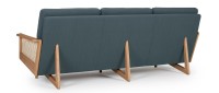 Vorschau: KOPENHAGEN OAK 3-Sitzer Designer Sofa mit Armlehnen aus Eichenholz