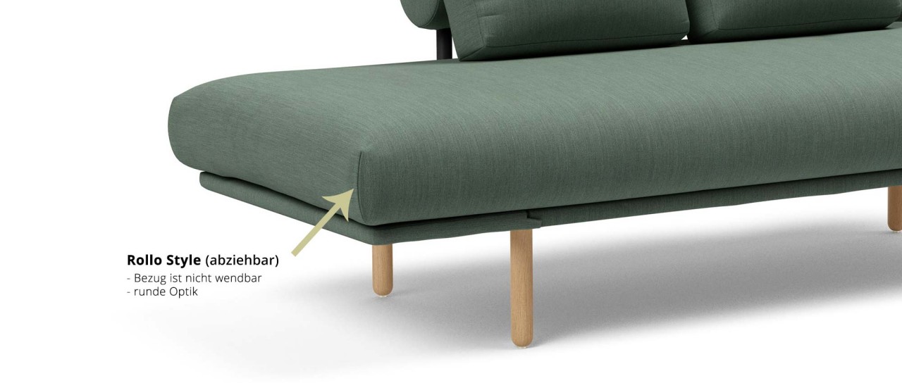 Matratze von Innovation ca. 80x200 cm für ROLLO Schlafsofa - mit Extra Bezug