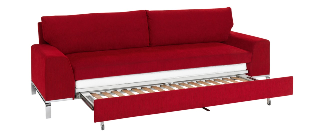 DIVAN Schlafsofa mit Armlehnen und Lattenrost von Swiss Plus