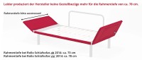 Vorschau: Matratze von Innovation ca. 80x200 cm für ROLLO Schlafsofa - mit Extra Bezug