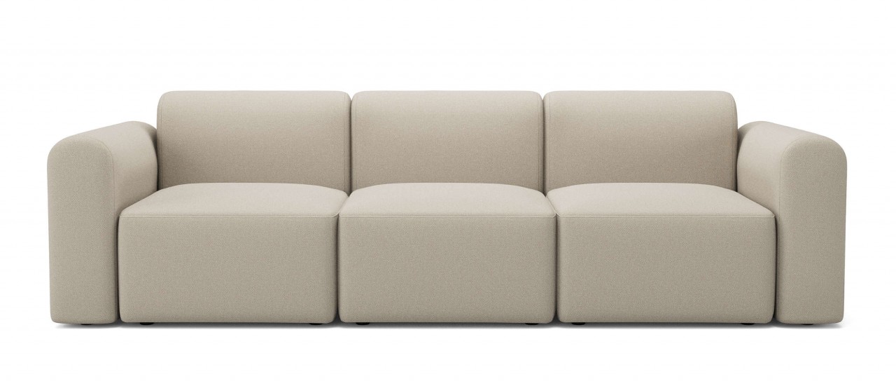 RUND 2-Sitzer &amp; 3-Sitzer Sofa - niedrige Armlehnen - von Tenksom
