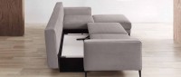 Vorschau: ZÜRICH DELUXE Eckschlafsofa mit Bettkasten und Longchair von sofaplus