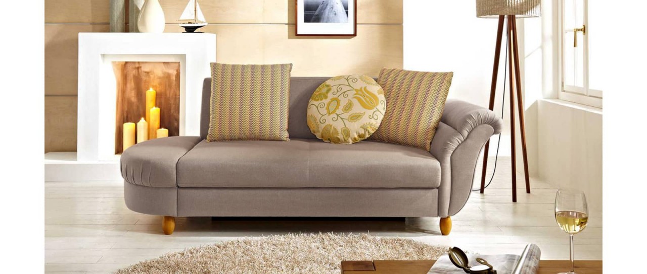SYLT DELUXE Schlafsofa im Landhausstil mit Bettkasten von sofaplus