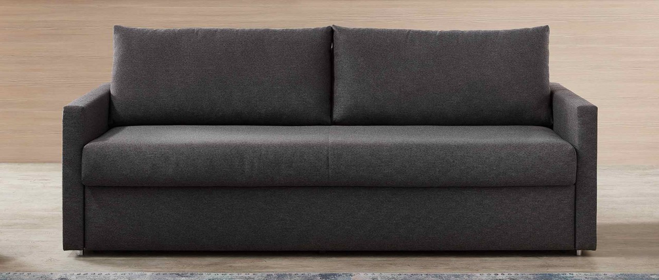 KOBLENZ DELUXE Einzelliege mit Bettkasten oder Doppelbett Schlafsofa von sofaplus