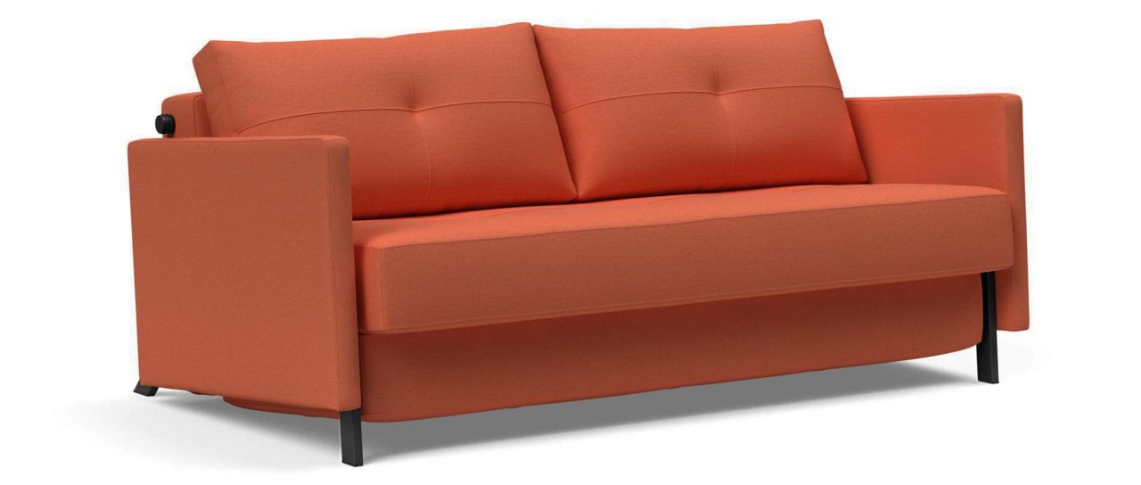 CUBED 02 Schlafsofa 160x200 cm mit Armlehnen von Innovation